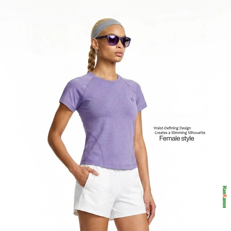 Men‘s Workout Quick-Dry Shirt, UPF Sun Protection Moisture Wicking Top, Lightweight for Outdoor Sports Women’s Quick-Dry T-Shirt