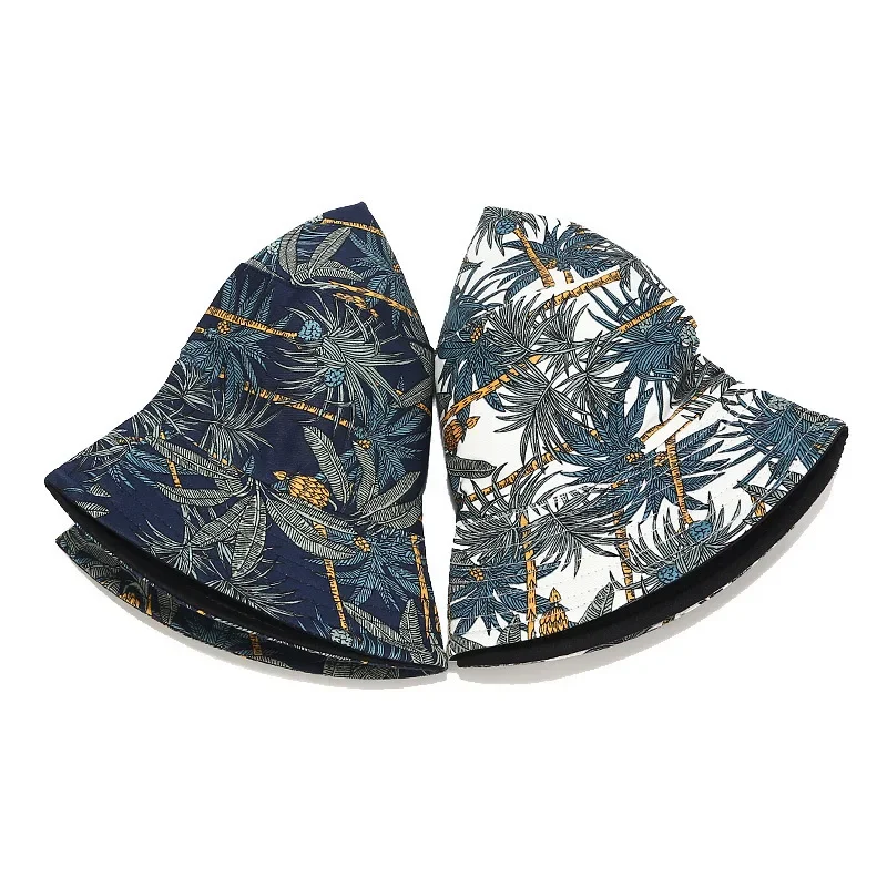Spring/Summer Banana Print Bucket Hat Unisex Reversible Fishing Hat Men’s Sunscreen Hat Women’s Leisure Sandbeach Basin Cap
