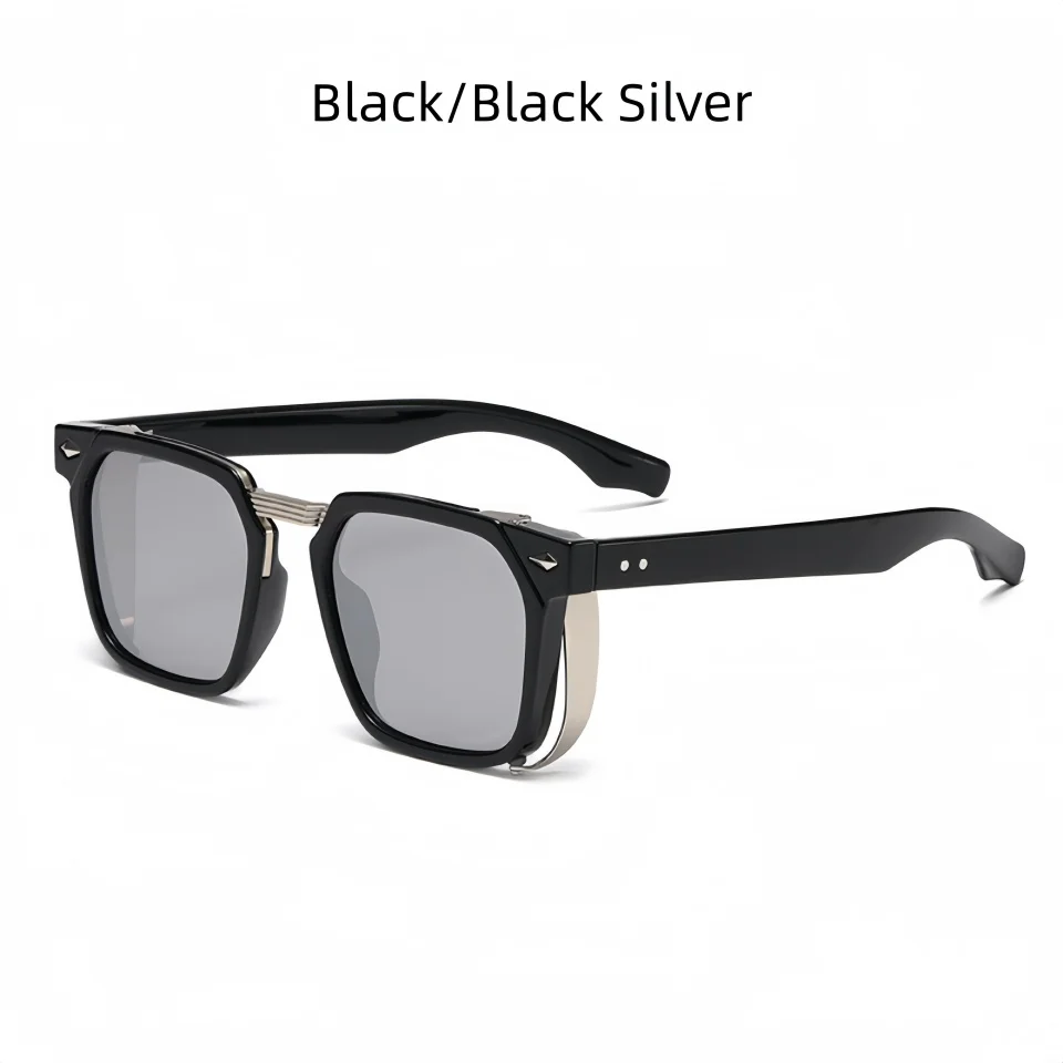 New Trendy Retro Rice Nail Design y2k Style TR90 Box Classic Men‘s And Women’s Daily Travel Driving Sunscreen Sunglasses UV400