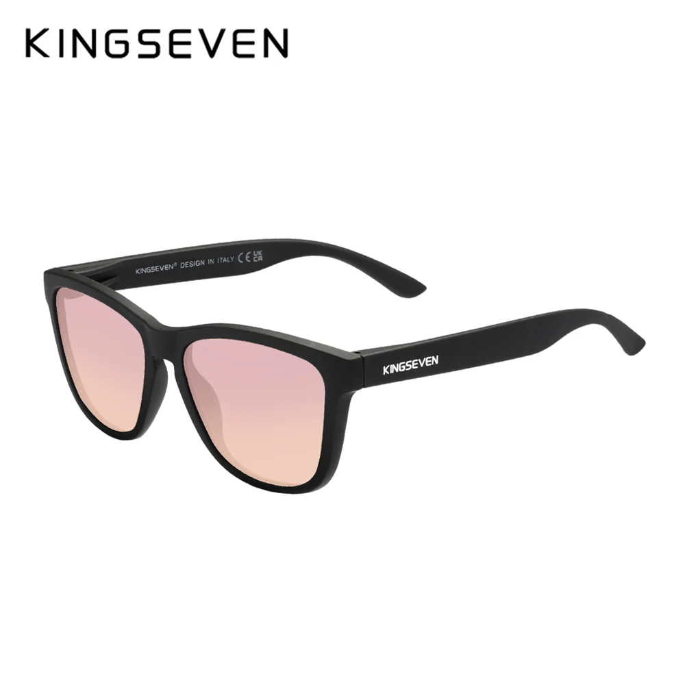 KINGSEVEN Men‘s Matte Frame Sunglasses Polarized UV400 Sunscreen Glasses Fashion Ultralight TR90 Women Causal Driving Eyewear