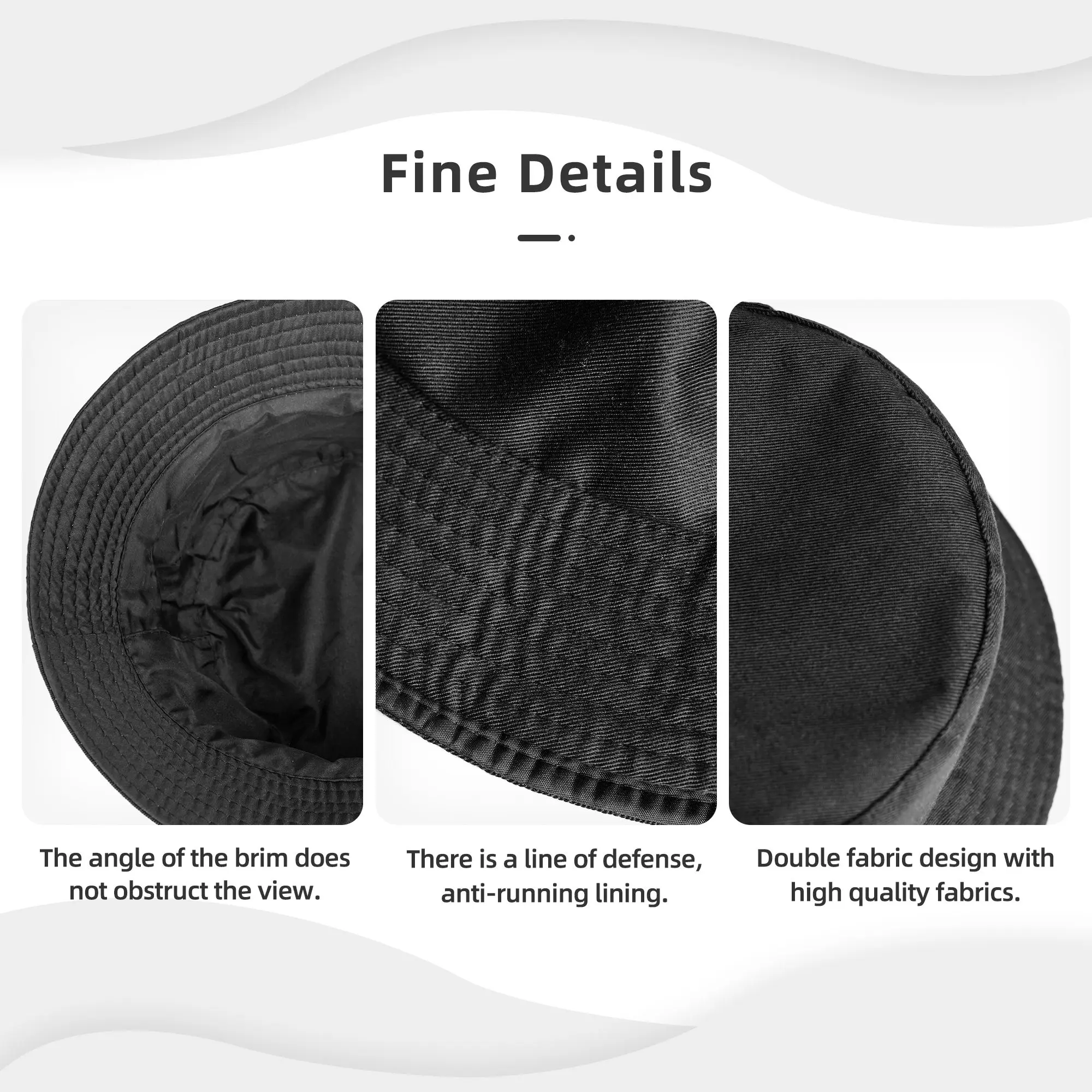 US United States U.S. Marshal Police Bucket Hat  Outdoor Fisherman Caps For Men Women Casual Hunting Sunscreen Hats  Custom Cap