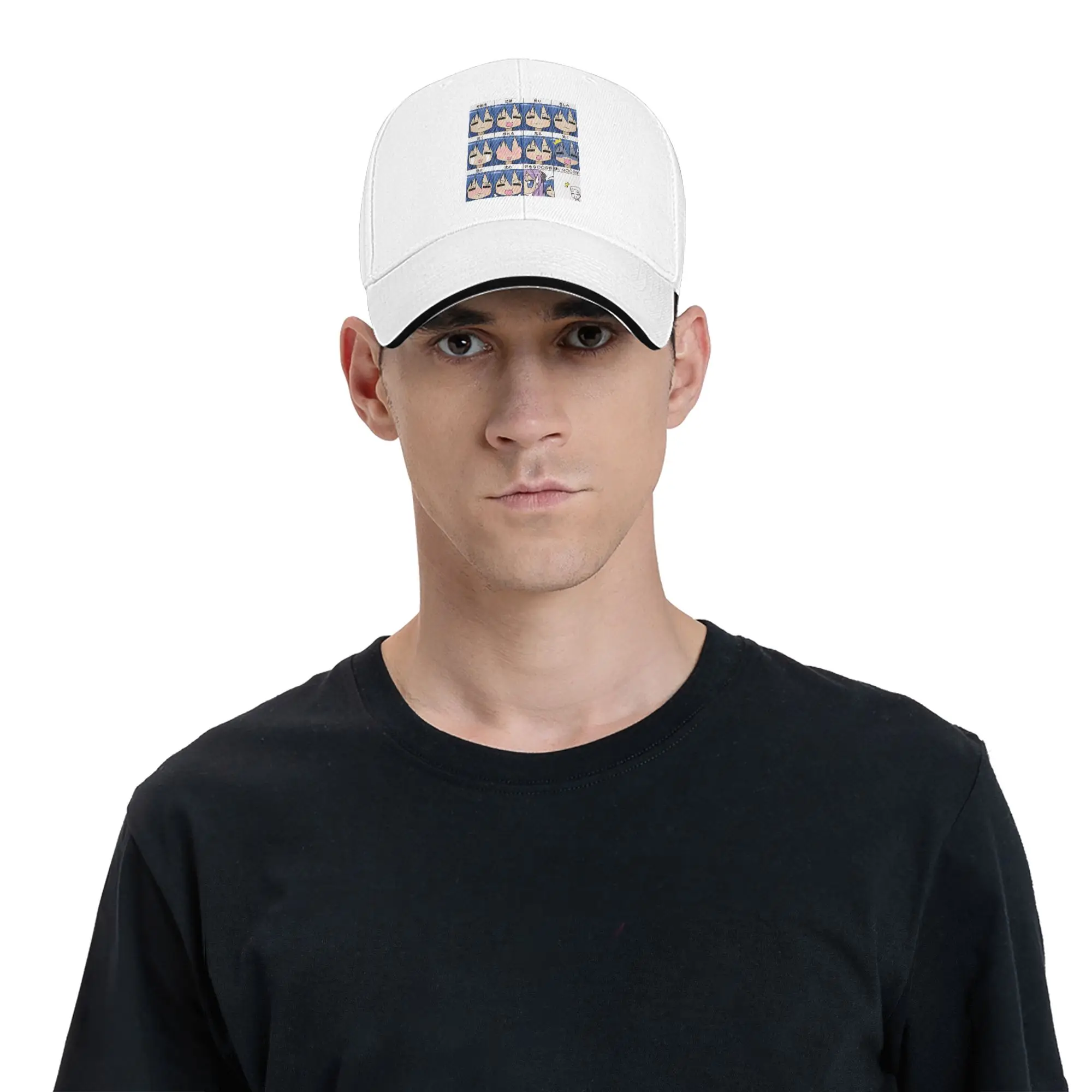 Konata izumi L-Lucky S-Star Sun Baseball Cap Summer Men Women  Print Trucker Hat Sunscreen y2k Cool Tennis Skate Baseball Caps