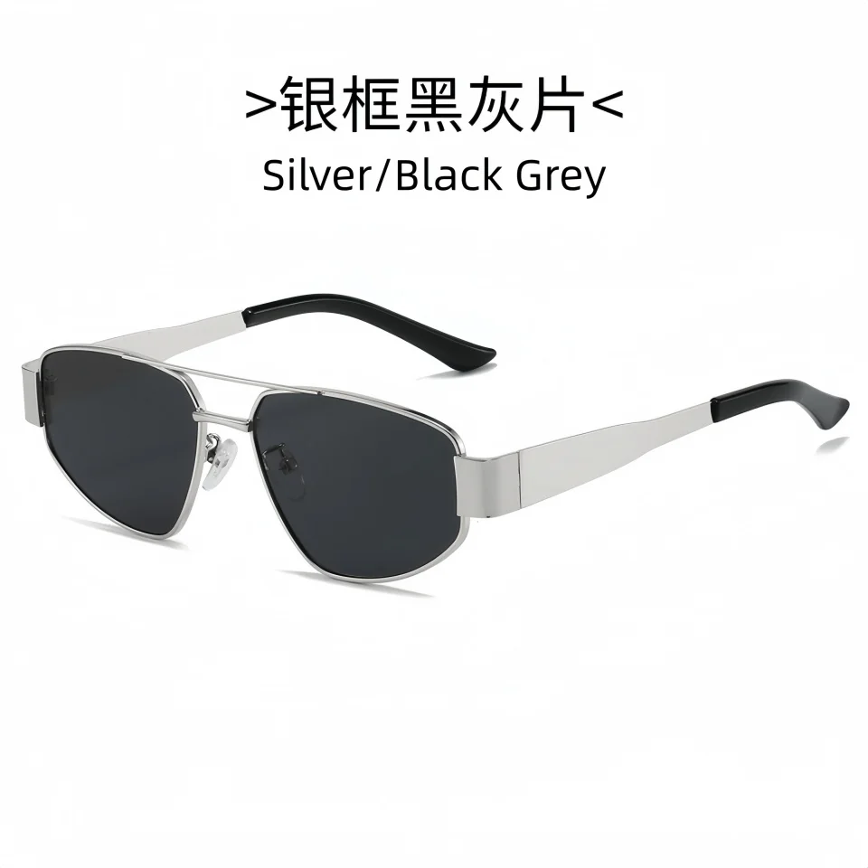 New Retro Fashion Metal Pilot High-End Design For Men‘s And Women’s Outdoor Driving Travel UV400 Gradient Sunscreen Sunglasses