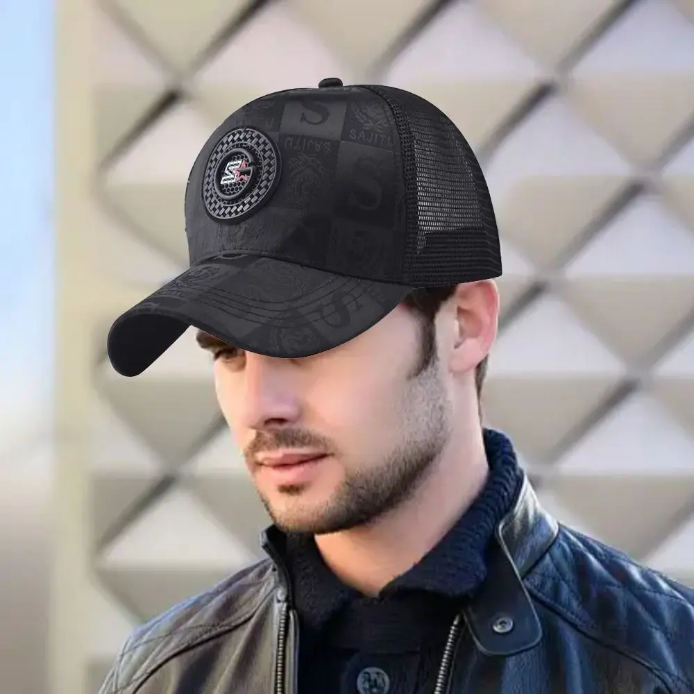 Trendy Embroidery S Men Women Mesh Baseball Cap Sunscreen Casual Sun Visor Hats Breathable Washable Hip Hop Hat