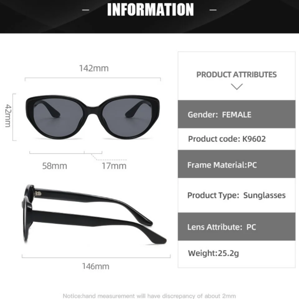 Fashionable Classic Ultra Light Oval TR90 Frame Men’s And Women‘s Daily Shopping Decoration UV400 Outdoor Sunscreen Sunglasses