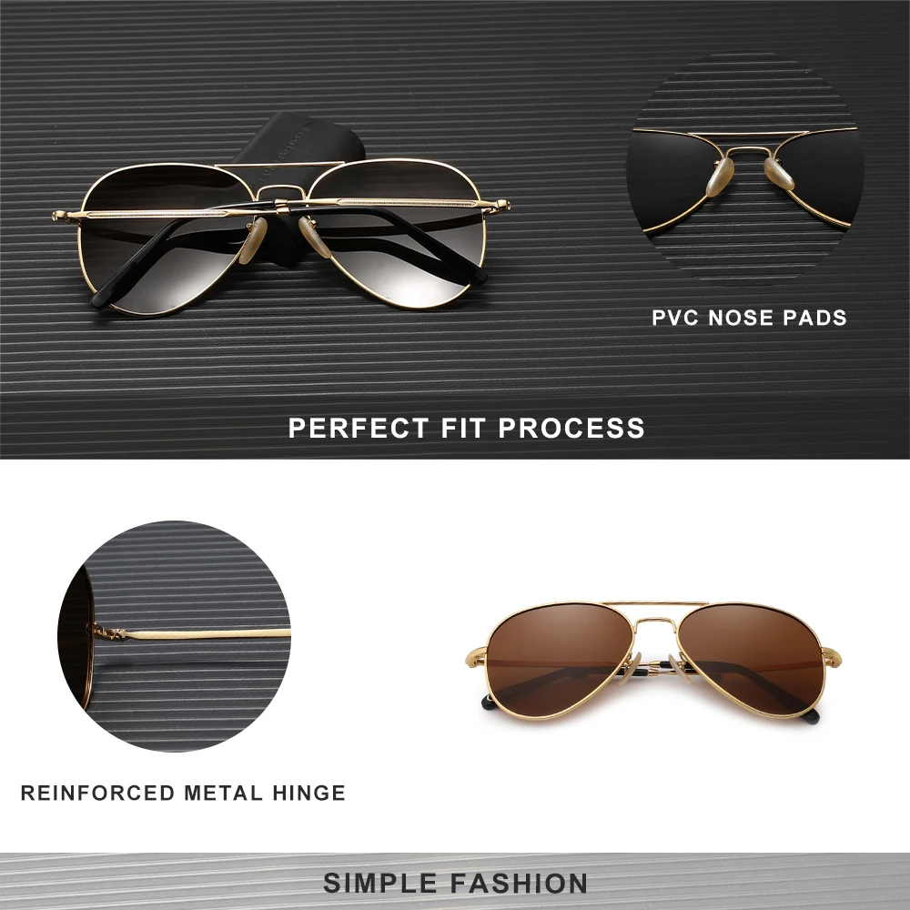 KINGSEVEN 2PCS Alloy Men‘s Sunglasses Polarized UV400 Sunscreen Glasses Vacation Women Retro Luxury Driving Outdoor Eyewear Set