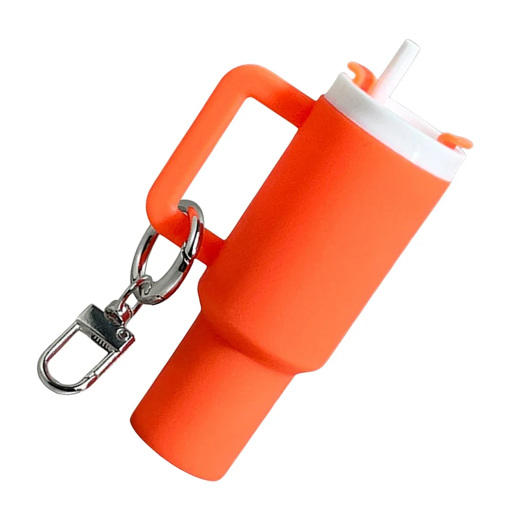Mini Tumbler Cup Keychain Mini Tumbler Lip Balm Keychain Charms Key Ring for Women Handbag for Water Bottle Accessories