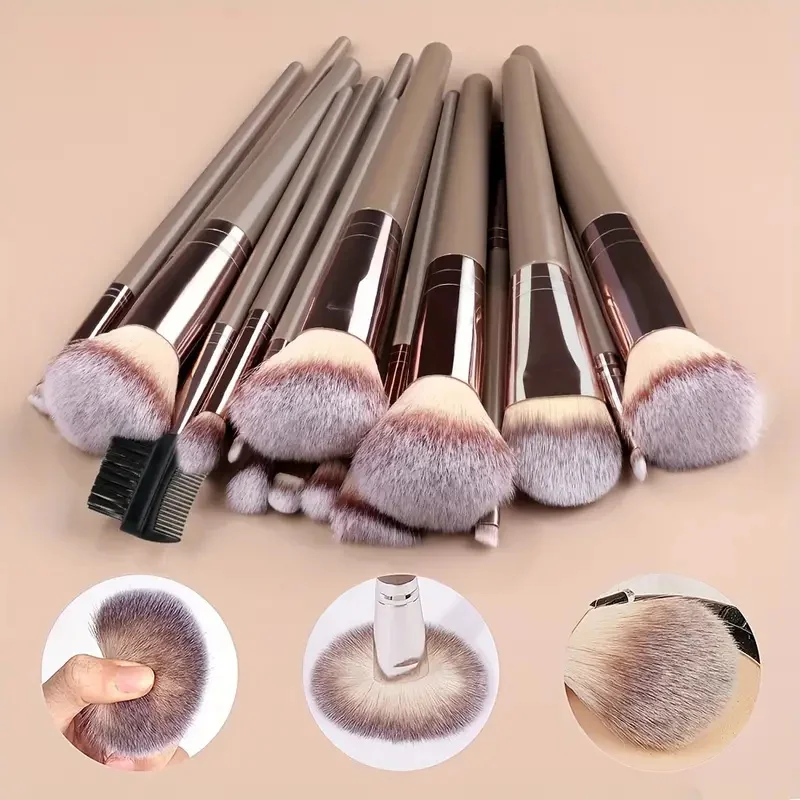 10-20PCS Makeup Brushes Set Soft Fluffy Eye Shadow Foundation Women Cosmetic Brush Eyeshadow Blush Beauty Soft Make Up Tools