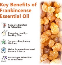 Frankincense Essential Oil 60 ml - 100% Pure and Natural Frankincense Oil, fo...