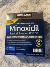 Kirkland Signature Minoxidil 5% Hair Regrowth Treatment for Men – 6 Month Supply