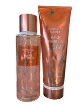Victorias Secret BARE VANILLA JOY SHRIMMER Fragrance Lotion and Mist FREE SHIP
