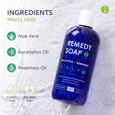 Eucalyptus Rosemary Body Wash - Therapeutic and Relaxing Body Wash for Men an...