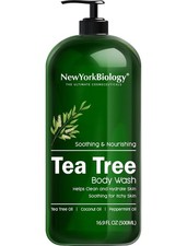 Exfoliating Body and Foot Wash with Tea Tree Oil - 16.9 Fl Oz Gentle Cleanser