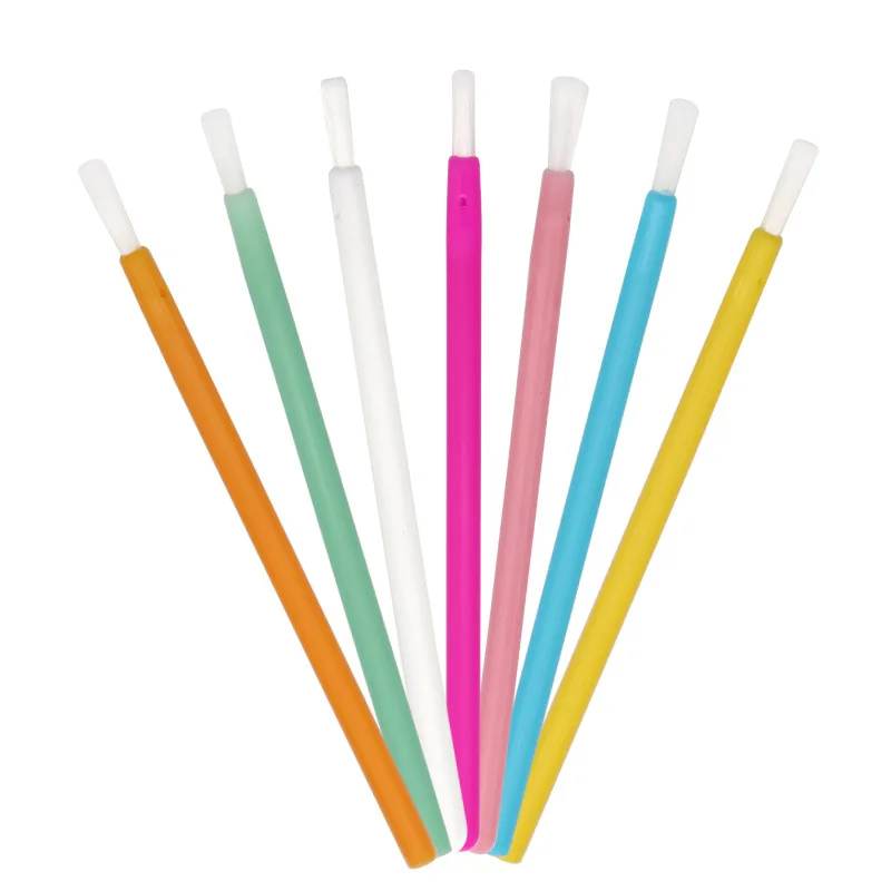 50pcs Disposable Brush Lipstick Wands  Clean Applicator lip Gloss Brushes portable Cosmetic women Makeup Tools Nylon Fiber Lip
