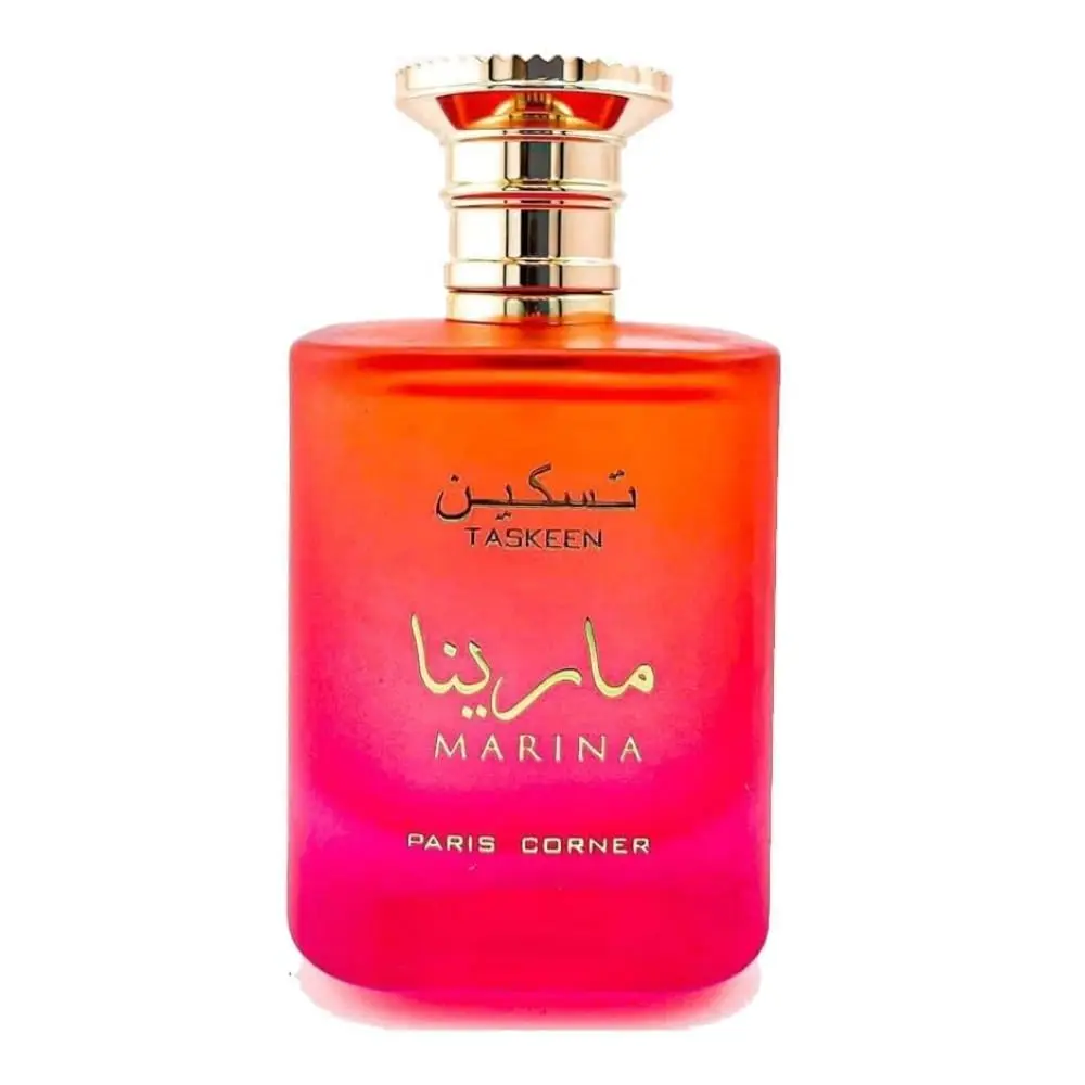 Paris Corner Taskeen Marina Tropical Edp 3.4 Fl Oz Unisex Fragrance Cologne Men Arabian Women Long Lasting Fragrance Portable