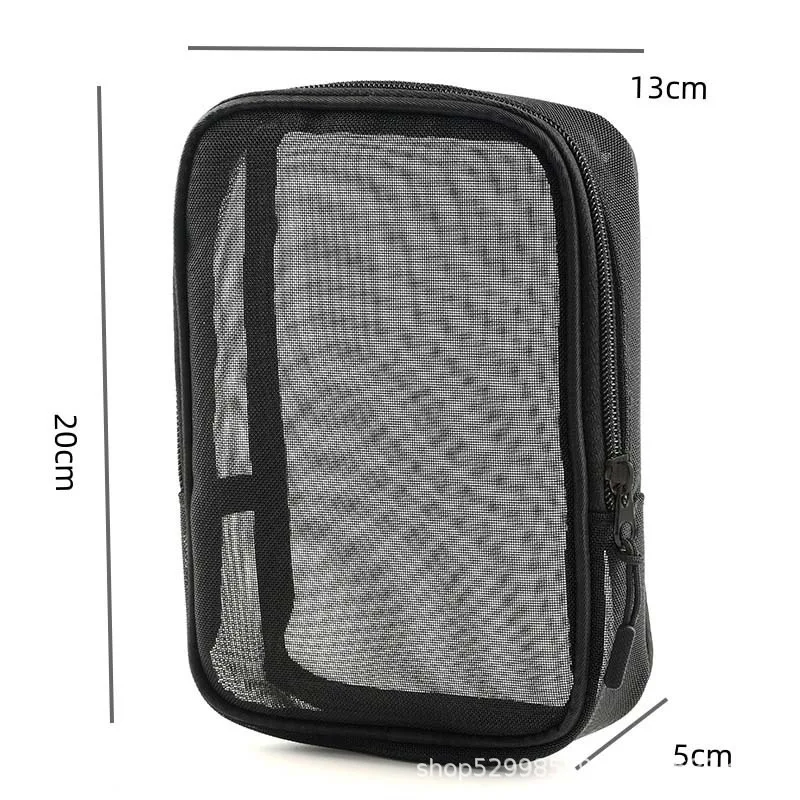 2025 New Makeup Organizer Bag Travel Toiletry Skincare Razor Toothbrush Pouch for Women  Men Mesh Cosmetic Wash Bag Case