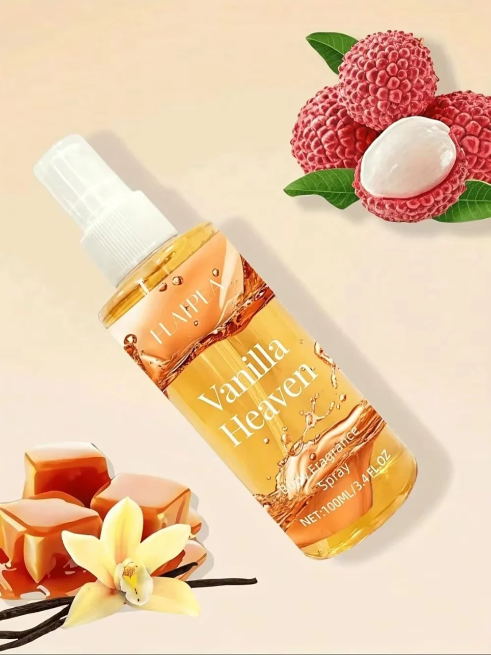 Vanilla Coconut Perfume Mist Spray - -Free Body & Hair Fragrance Suitable For Women & Men, Liquid Perfume With Vanilla Scent, Od