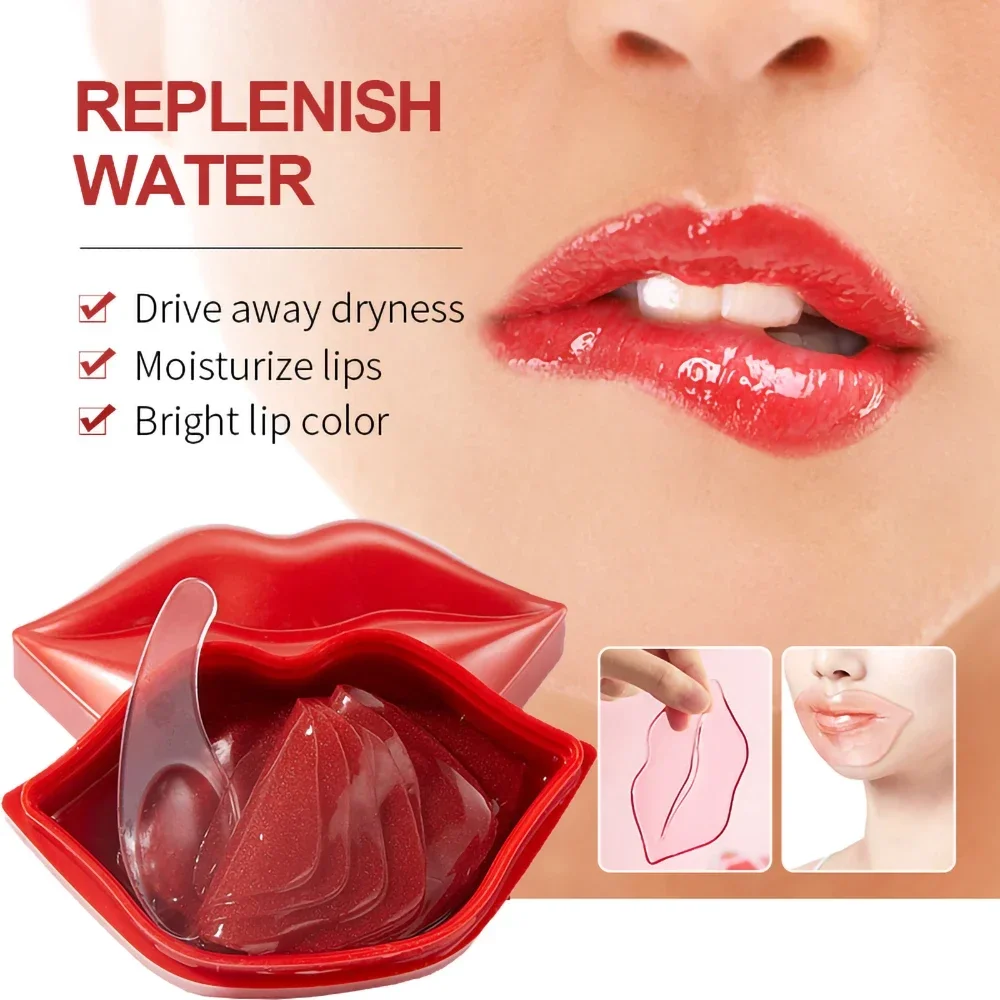 Vitamin C Moisturizing Skincare Lip Mask Reducing Lip Wrinkles Repair Skin Lip Patches Face Care Masks Recreate Sexy Lips