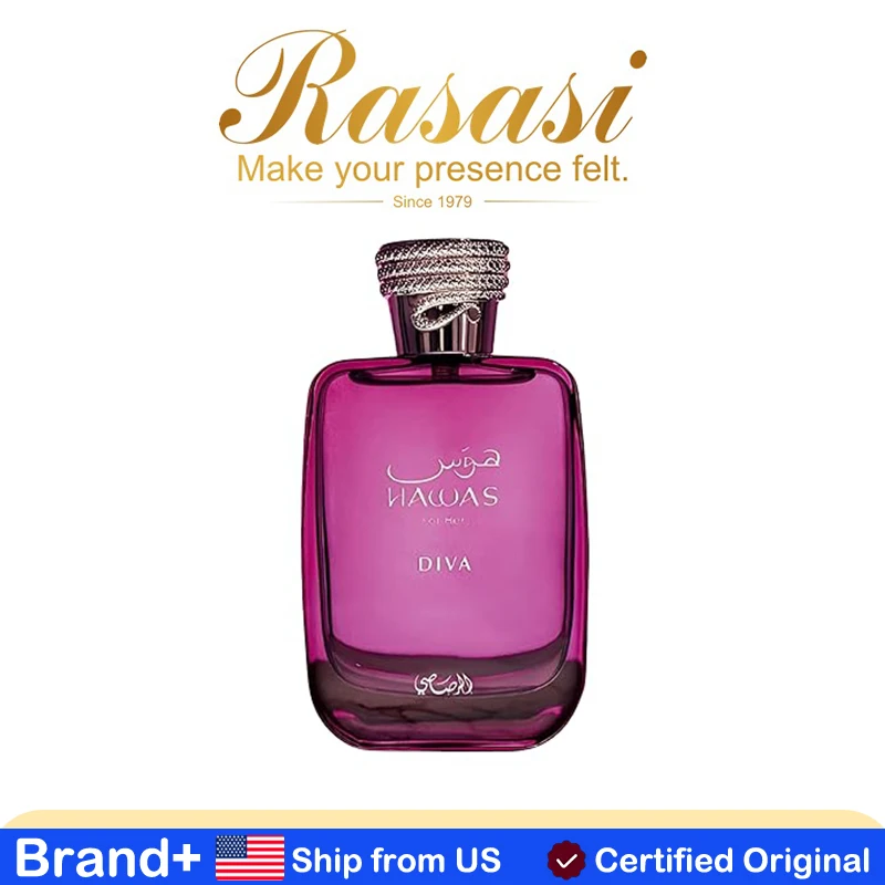 RASASI Hawas Diva Eau De Parfum for Women Makeup Women Natural Perfume 100ML Long Lasting Fragrance Cologne Persistence Arabian