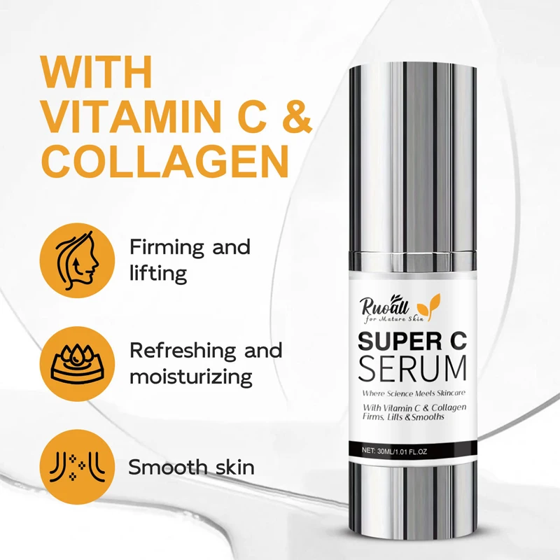 Vitamin C Face Cream Moisturizing Anti Wrinkle Remover Collagen Hyaluronic Acid Creams Skin Care Cosmetic for Women&Men