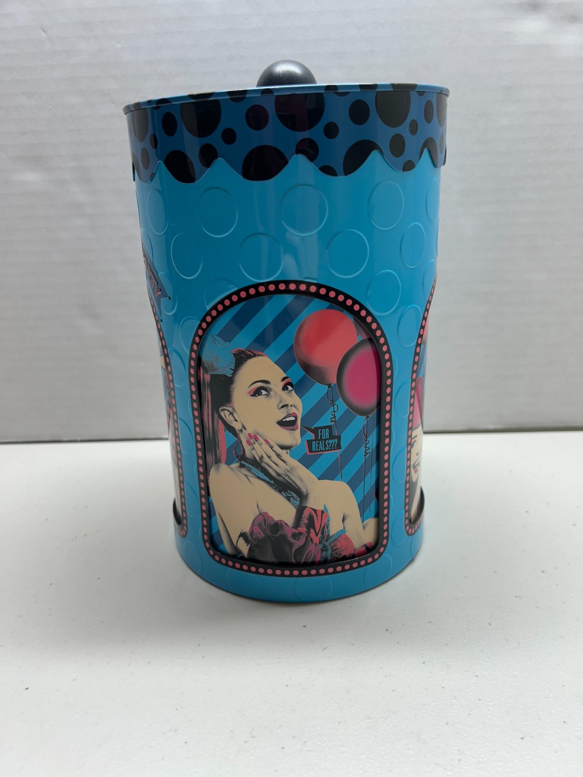 Benefit Cosmetics Vintage Carousel Tin Empty POREfessional Hoola Mascara