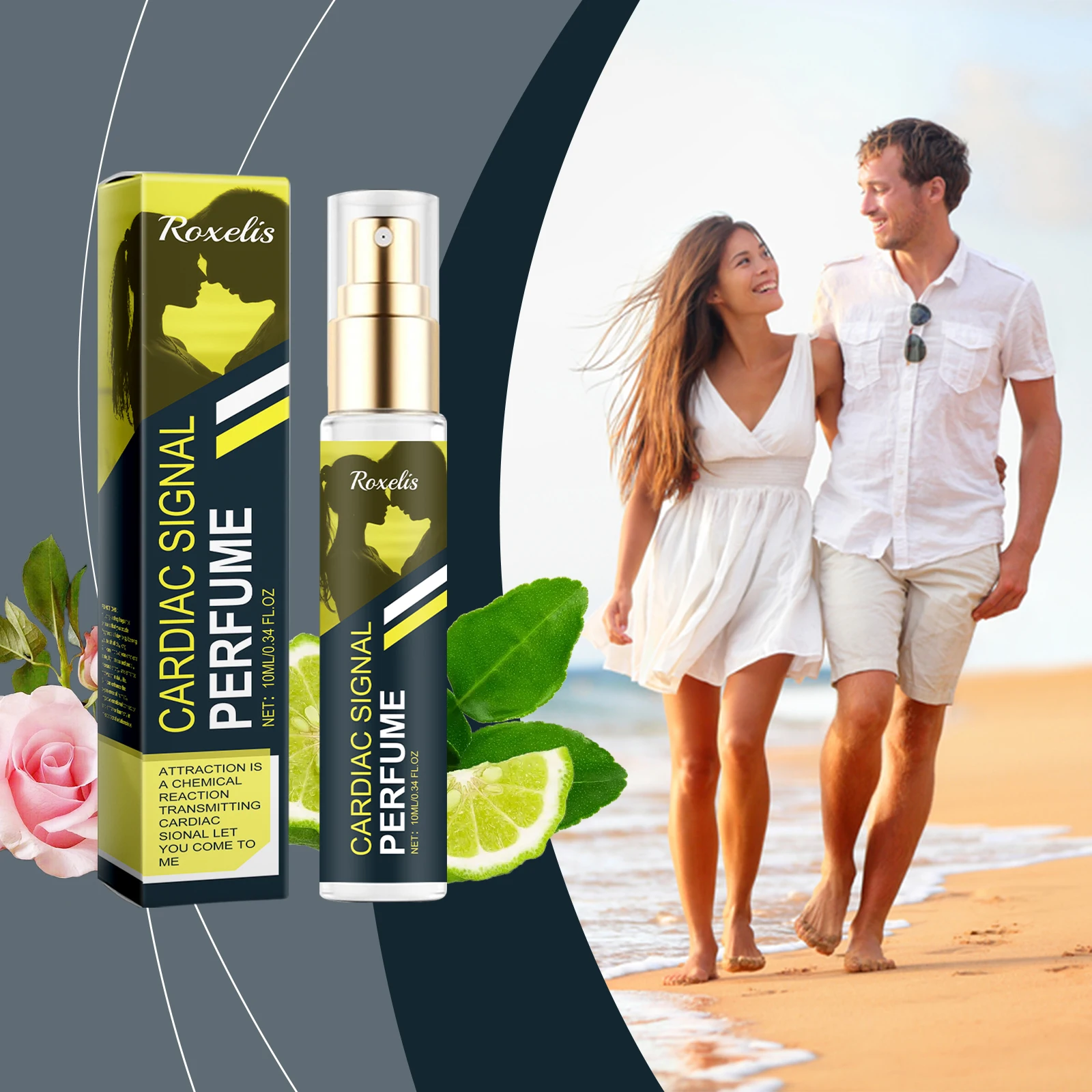 Portable Mini Attraction Perfume Spray 10ml Travel Size Elegant Light Fragrance For Women Men Dating Party Daily Use