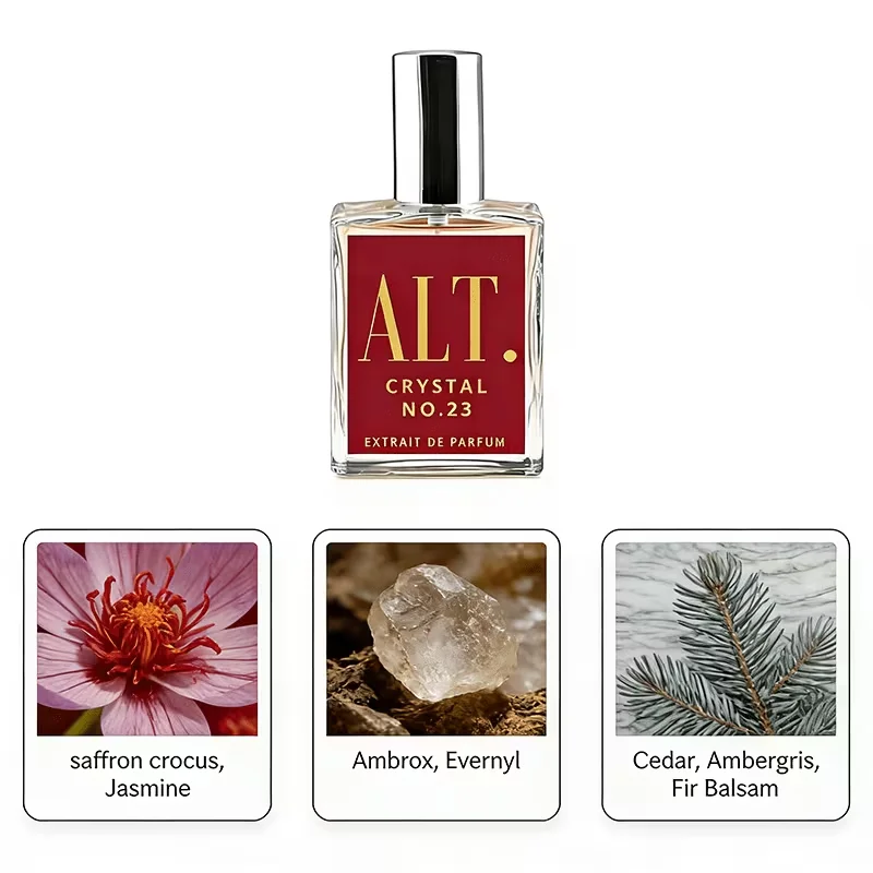 ALT Crystal No.23 Eau de Parfum for Men & Women, 60ml / 2 fl.oz Unisex Long Lasting Fragrance, Vegan Cruelty Free Travel Size Luxury Perfume
